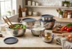 Pestsafe 5-Piece Stainless Steel Mixing Bowl Set with Lids - Image 3