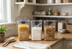 Pestsafe Airtight Dry Food Storage Canister Set with Measuring Scoop, 6 Piece - Image 3