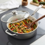 Pestsafe 4.5-Quart Ceramic Nonstick Saute Pan with Lid - Image 4