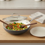 Pestsafe 12-Inch Ceramic Nonstick Wok Pan with Lid - Image 4